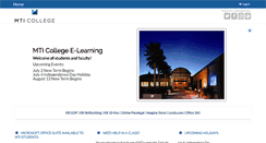 Desktop Screenshot of elearning.mticollege.edu